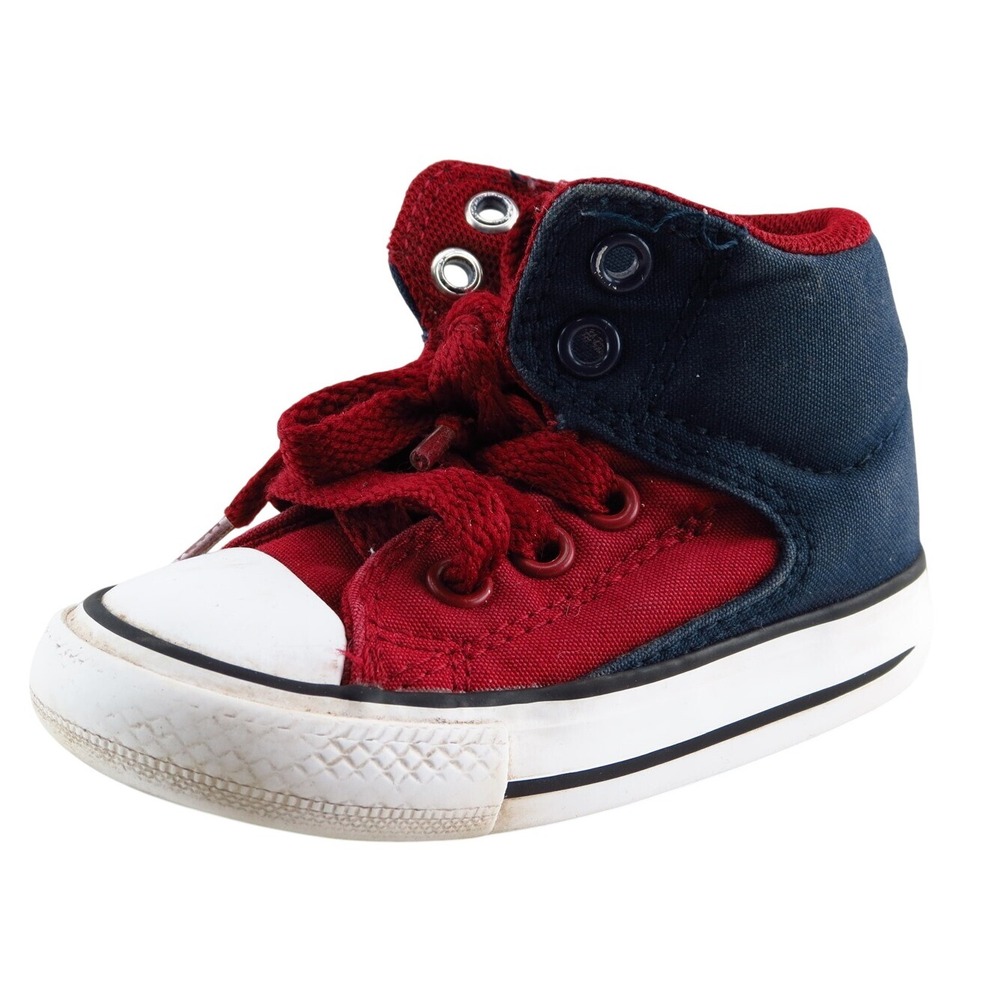 Converse All Star Blue Fabric Casual Shoes Toddler‎ Boys Sz 4